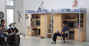 <span class=keywords><strong>Adolescent</strong></span> mode <span class=keywords><strong>lit</strong></span> <span class=keywords><strong>superposé</strong></span> en métal avec des vêtements armoire - Product Image 6