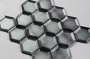 California series chicago khói kính màu xám tàu điện ngầm gạch backsplash - Product Image 2