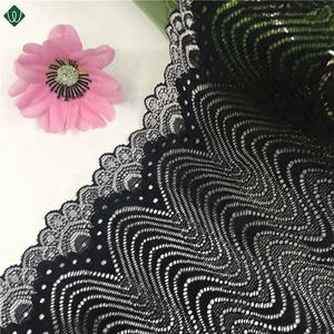 سريع الشحن عالية الجودة نايلون دنة الملابس التشذيب شريط مطاطي مزركش تمتد الدانتيل دنة التشذيب - Product Image 4