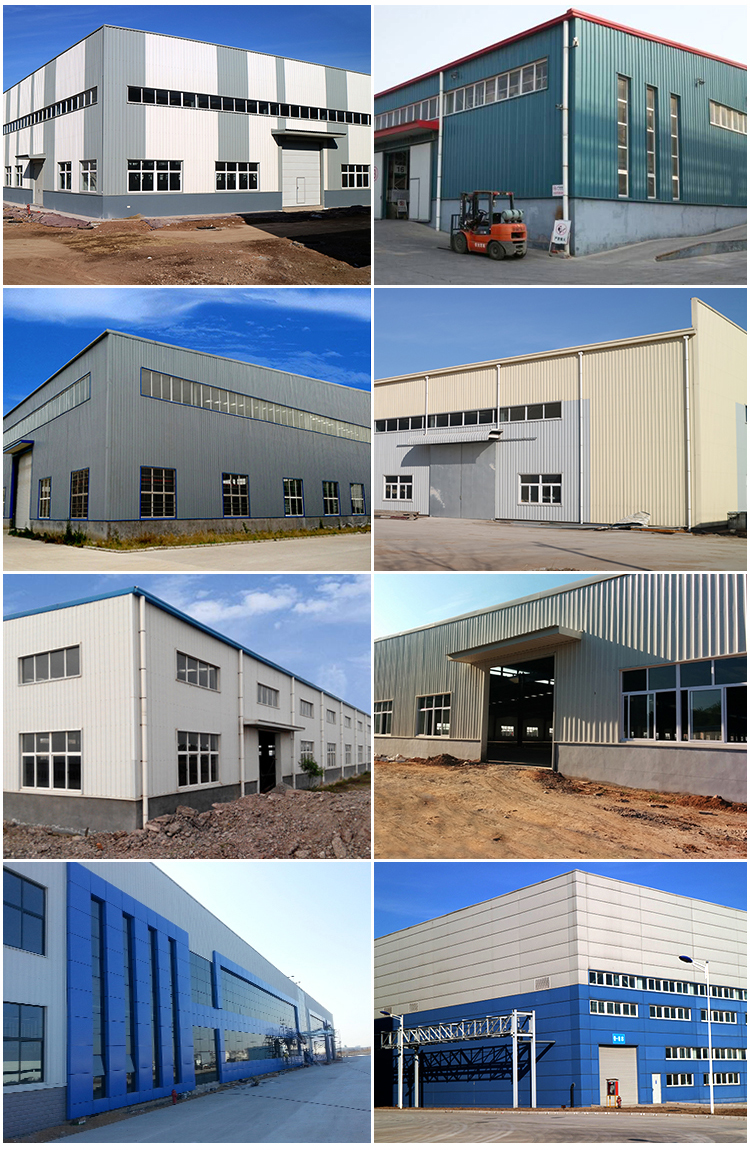 Prefab Workshop Steel Structure Warehouse Grid Q355B Material