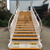 Escalier mobile manuel pour avions, escalier d'embarquement pour passagers à l'aéroport