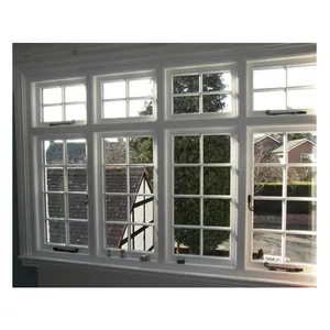 Fenêtre en fer moderne de bonne qualité, design de grille fenêtre à battants en aluminium