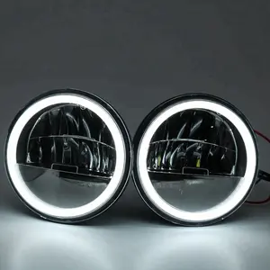 15 W 4.5 Inch Projector Kabut Lampu untuk Harley Sepeda Motor LED DRL Kabut Ringan