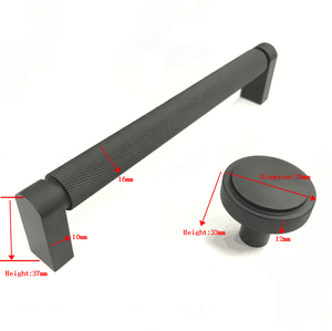 Anti Rust Anodized <strong>Matt</strong> <strong>Black</strong> Aluminum Profile Cabinet Drawer <strong>Pull</strong> Furniture Handle and <strong>Knob</strong> - Product Image 3