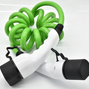 Cáp Xoắn Ốc Lò Xo Màu Xanh Lá IEC 621962 3 Pha Phích Cắm EV Loại 2 5M - Product Image 3