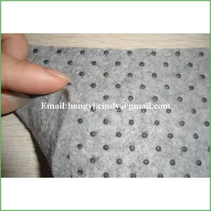 Non-slip resina dots grigio tessuto non tessuto di feltro per cuscino, materasso, porta stuoie di supporto.