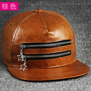 Sales promotion snapback cap with metal zipper decoration. Simple cap. - Product Image 4