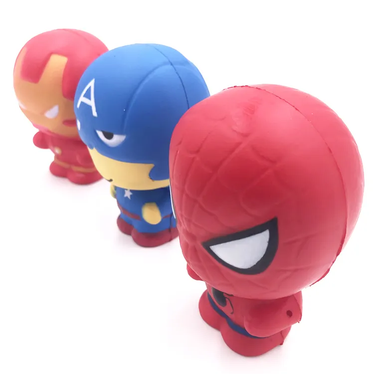 Komik Hediye Yumuşak Sıkmak Marvel Kahraman Squishy Örümcek Adam Stres Topu