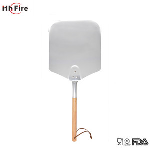 Barbecue Riveté Poignée en Bois Lisse En Acier Inoxydable Pelles À <span class=keywords><strong>Pizza</strong></span> - Product Image 2