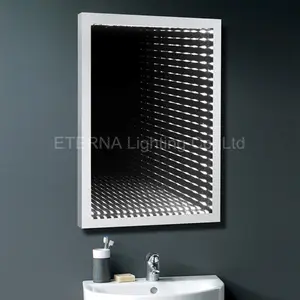 ETERNA LED 3D Decorative Lighting Infinity EU Design Backlit Tunnel Brightening Led Bathroom Mirror