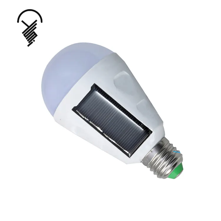 Hot sale portable E27 Emergency solar rechargeable bulb lamp Energy saving Home Led solar light bulb