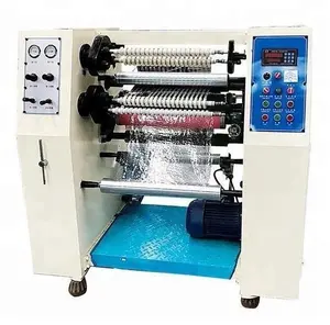 Mini adhesive BOPP Packaging Tape Roll Slitting Machine Equipment