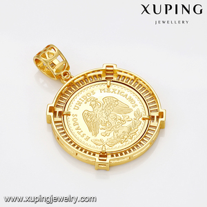 Xuping 33065 Desain Liontin Emas Liontin Pria Modis - Product Image 4