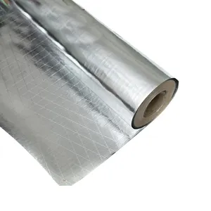 Feuille d'aluminium Double face pour isolation de toit en acier et Fiber d'aluminium