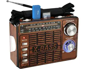 Radio am fm sw portable avec ports multibandes, modèle rétro, bon marché