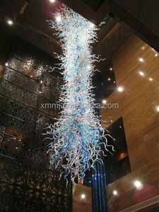Lámparas de techo de cristal transparente moderno, accesorios grandes de arte soplado a mano para hoteles, candelabros, luces colgantes pequeñas - Product Image 2