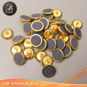 15Mm Vải Bao Phủ Nút Phẳng Nút Kim Loại <span class=keywords><strong>Shank</strong></span> Cho Quần Áo - Product Image 2