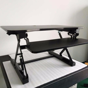 Rehausseur de <span class=keywords><strong>bureau</strong></span> ergonomique réglable en hauteur <span class=keywords><strong>avec</strong></span> <span class=keywords><strong>plateau</strong></span> pour clavier <span class=keywords><strong>coulissant</strong></span> - Product Image 1