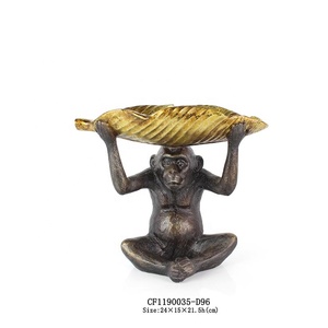 Plateau de singe, en résine, fait à la main, art moderne de luxe - Product Image 2