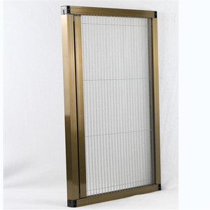 Top Chất Lượng Màu Xám Sợi Thủy Tinh Plisse Màn Che Côn Trùng. Cửa Sổ Màn Hình Xếp Li, Lưới Chống Côn Trùng Gấp - Product Image 4