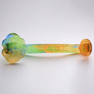 Verre de cristal <span class=keywords><strong>Liuli</strong></span> <span class=keywords><strong>Ruyi</strong></span> Dragon phénix chinois décor porte-bonheur Style <span class=keywords><strong>Fengshui</strong></span> cadeau - Product Image 2