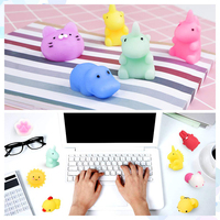 Jouets en silicone TPR en gros d'usine, jouets Mochi Squishy populaires à remontée lente pour soulager le stress, pour enfants