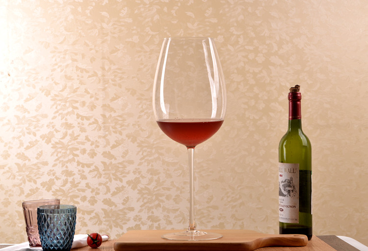 Haonai Lead free crystal wine glass/giant wine goblet/beer glass goblet.