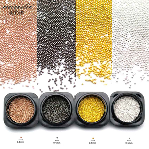 0.4มิลลิเมตรไมโครเล็บสแตนเลสลูกปัดมินิคาเวียร์แต่งเล็บอุปกรณ์ตกแต่ง - Product Image 1