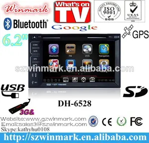 ユニバーサル6.2'' GPS,BT,総務省は,RDS,TMC,DVR,ラジオ,テレビ,DVB-T,ATSC,ISDB,3G,PIPなどと2DINのHDタッチスクリーンカーマルチメディアDH6528