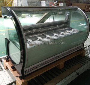 Vitrine réfrigérée pour glaces et bâtonnets glacés en forme de G avec <span class=keywords><strong>prix</strong></span> <span class=keywords><strong>d</strong></span>'usine - Product Image 2