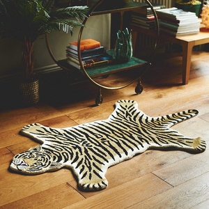 100% lana Animal Tigre diseño alfombras - Product Image 2