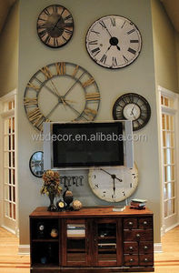 Orologio <span class=keywords><strong>da</strong></span> Parete <span class=keywords><strong>in</strong></span> <span class=keywords><strong>Legno</strong></span> Decorativo 3D Vintage Europeo Retrò Fatto <span class=keywords><strong>a</strong></span> <span class=keywords><strong>Mano</strong></span> di Grandi Dimensioni - Product Image 2