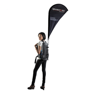 Bandiera Personalizzata in Vinile di Alta Qualità 40x125cm, Stampa UV per Esterni, Stile Aziendale per Pubblicità e Fiere GASSER - Product Image 2