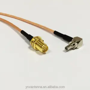 Cabo de extensão coaxial de ponte de 15cm, cabo de extensão rg316 6 polegadas f fêmea para macho, ângulo reto, conector adaptador rf