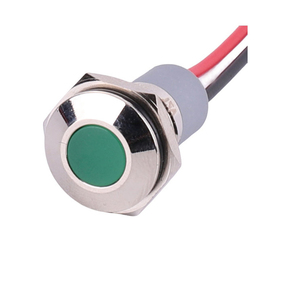IN123 12 Mm Kim Loại Pilot Đèn IP65 Tín Hiệu Đèn 12 Volt LED Chỉ Số M12 Led <span class=keywords><strong>Neon</strong></span> Ánh Sáng - Product Image 4