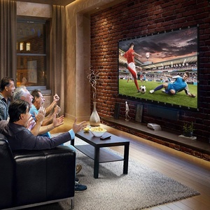 Trong nhà Ngoài Trời Màn Hình Phim 100 inch Chiếu Xách Tay Screen16: 9 Ráp PVC HD 4 k Thiết Kế với Lỗ Treo - Product Image 4