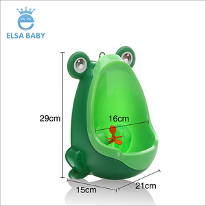 Heißer Verkauf reizender Frosch Urinal Junge Toilette Training Plastik Baby Töpfchen saugen oder hängen an der Wand - Product Image 2