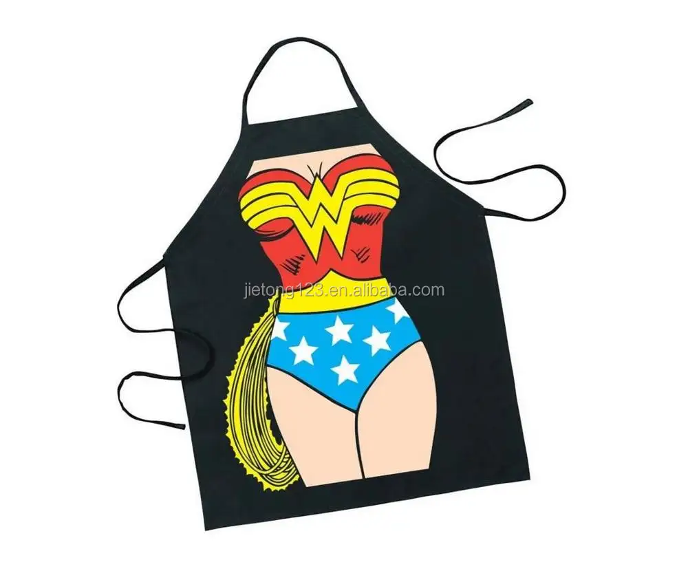 Offbeat Wonder Frau Iron Man Superman Einzigartige Baumwolle Küche Kochs chürze Sexy Schürze