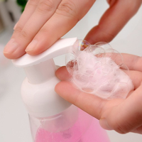 Distributeur de savon liquide rechargeable 250 ml 300 ml, flacon de shampoing en plastique PET avec pompe à mousse pour salle de bain