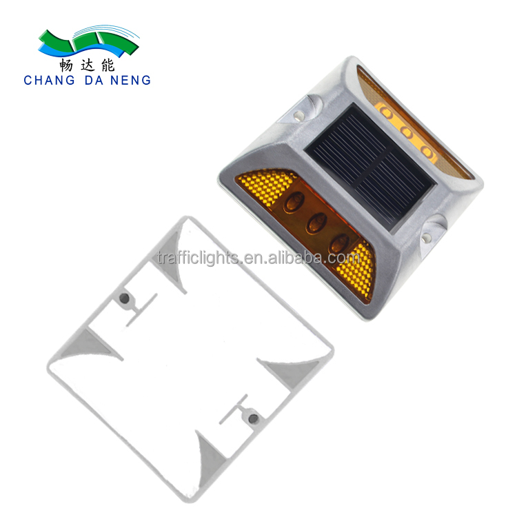 Алюминиевый светоотражающий дорожный отражатель на солнечной батарее/Дорожный кошачий глаз/Дорожный маркер безопасности, светоотражающий дорожный отражатель