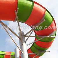 Equipo de fibra de vidrio para parque acuático, tobogán de pitón de fábrica, nuevo diseño, 2021