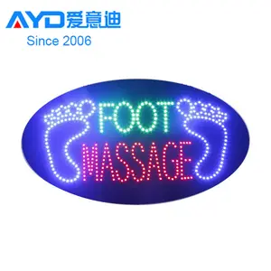 Ebay Atacado Preço Baixo Levou Massagem De Pé Sinal De Loja Aberta Indoor Acrílico LED Sign Display