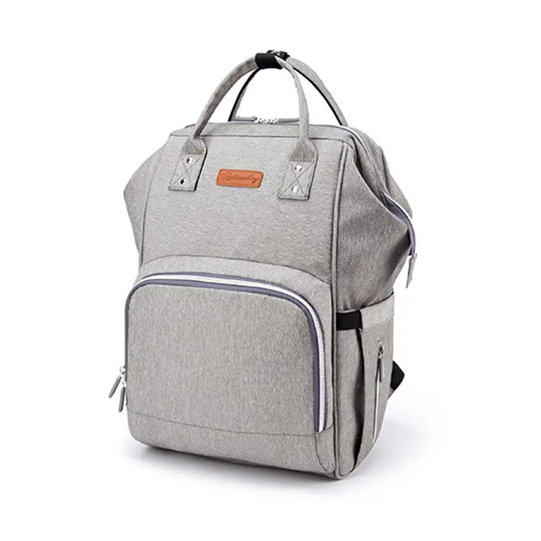 حقيبة لحفاضات الأطفال حقيبة ظهر متعددة الوظائف للحفاضات مع شحن USB أكياس حفاضات