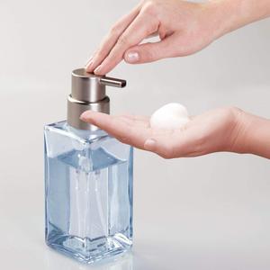 Bouteille distributeur de savon rechargeable en verre, distributeur à pompe pour savon les mains, 400 ml 14oz - Product Image 2