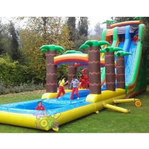 XIXI 18OZ d'air EN PVC <span class=keywords><strong>piscine</strong></span> gonflable glissière d'eau <span class=keywords><strong>de</strong></span> vague pour les <span class=keywords><strong>vacances</strong></span> d'été - Product Image 4
