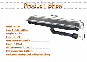 工业用红外线铸铁液化石油气燃烧器 HD242 - Product Image 3