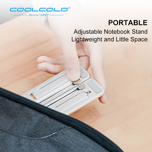 Lightweight <strong>Folding</strong> Aluminum Laptop <strong>Stand</strong> 5 Height <strong>Adjustment</strong> Office <strong>Notebook</strong> Cooling <strong>Stand</strong> - Product Image 3