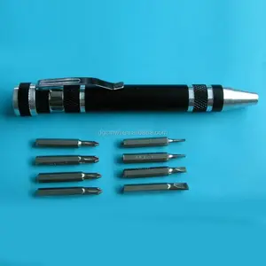 Pocket Multi Tool Pen Kit Screwdriver with Bits in Handle