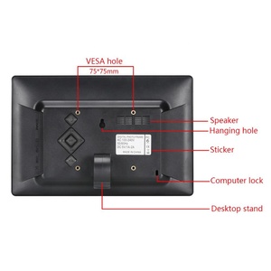 8 pulgadas de montaje en pared tableta de escritorio marco digital películas de imagen reproductor de anuncios - Product Image 6