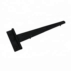 Charnière de fenêtre en fer forgé noir robuste, antirouille, en zinc, charnière décorative pour abri de jardin, charnière de porte, charnière à sangle - Product Image 3